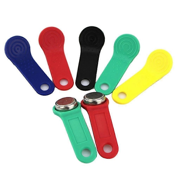 10 st Återskrivbara Rfid Touch Memory Key RW1990 Ibutton Kopieringskort Bastunyckel