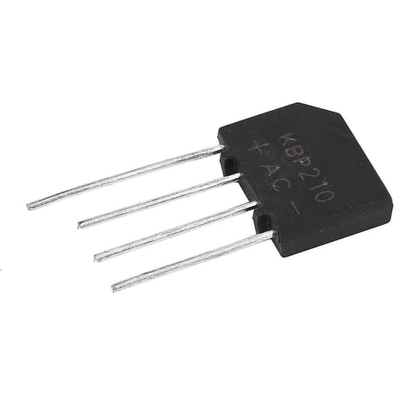 KBP210 Diodebro 2A 1000V Ensretter til Elektronisk Kredsløb (10 stk)