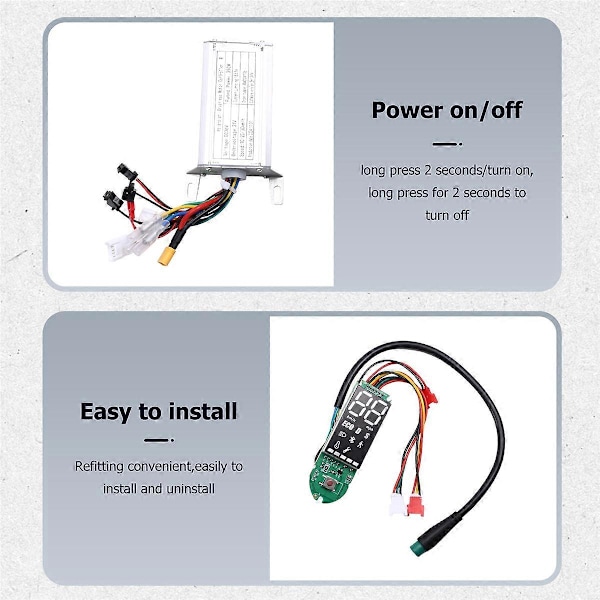 36V 350W Kontroller Dashboard Gasreglage Scooter Ersättningskit för E-Scooter Kontroller Gasreglage