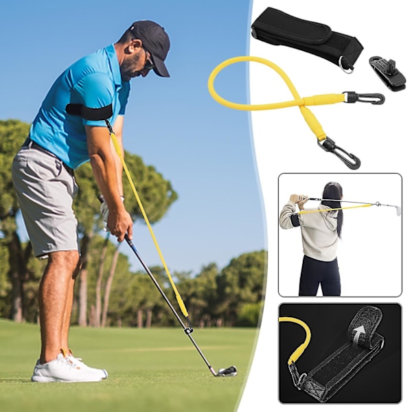 Golf Swing Release Trainer för Män och Kvinnor - Elastiskt Träningsrep för Svingstyrka - Golfundervisningsövningsutrustning Hao