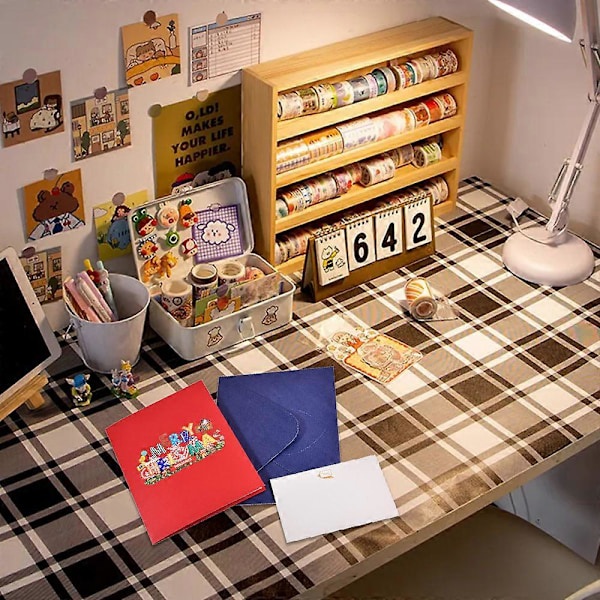 Håndlaget God Jul Pop Up-kort Håndlaget 3D Jul Pop Up-kort Jul Pop Up-kort