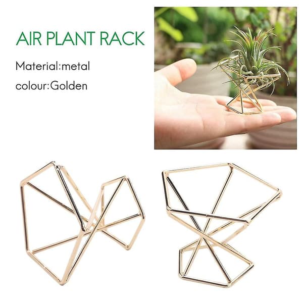 3 stk. Geometrisk Luftholder Luftplanter Stativ Metallplanter Stativ Planterhyller Himmeli Dekor Tillands