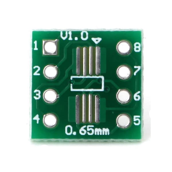 10 stk. Sop8 Ssop8 Tssop8 til Dip8 Adapter Konverter PCB-kort