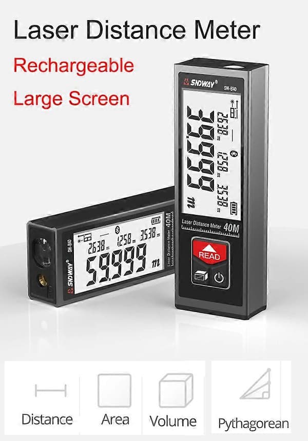 40M USB Pocket laser afstandsmåler SW-B40