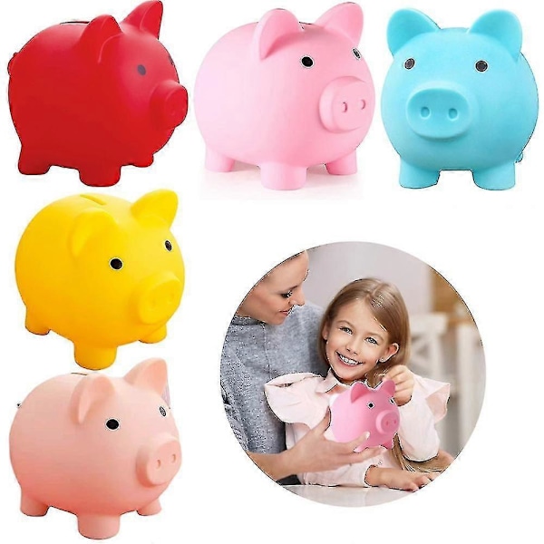 Spargris Leksaker Myntbank Pengalåda Pojkar Samla Pengar Spargris Pojkar Flickor Födelsedagspresenter Rosa