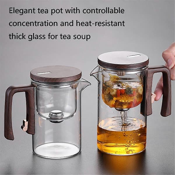 720ML Glass Tekanne Vannseparasjon Indre Beholder Magnetisk Bryter