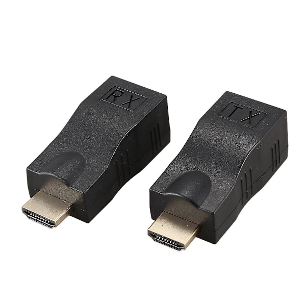 4K 3D HDMI-kompatibel 1.4 30M Extender till RJ45 över Cat 5e/6 Nätverk LAN Ethernet Adapter