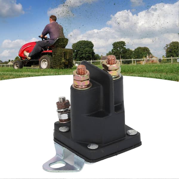 12V DC 3 Terminal Relæ Auto Starter Relæ Messingspole Magnetisk Kontakt Relæ til ATV Plæneklipper YEMAA