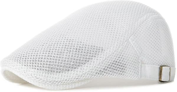 Herr Able Mesh Hatt Justerbar Pojke Basker Ivy Keps Platt Keps White