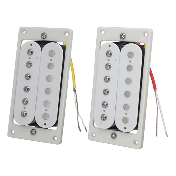 2 kpl Sähkökitaran Mikrofonit Esijohdotetulla Humbucker-Mikrofonisarjalla Kaksoiskäämi Mikrofoni 6-kielisille Kitaroille Instrumentin Tarvikkeet