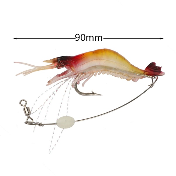 Luminous Reje-agn Fiskestang med Blandet Farve Spinner Crank-agn Fiskestang med Krog Fiskegrej 9