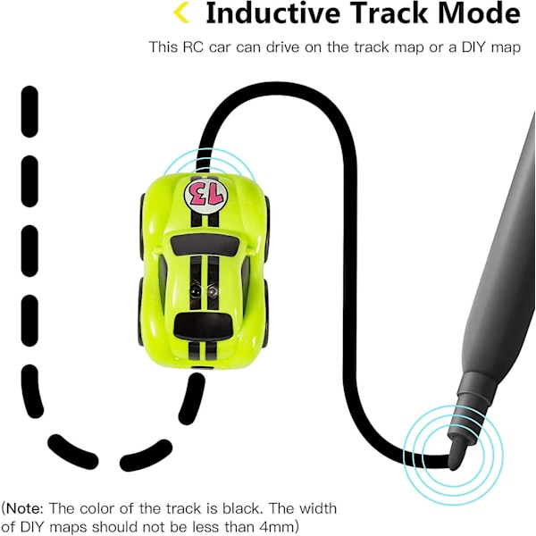 Rc Cartoon Car Track Söpö Mini Interaktiivinen Auto 2.4ghz Kaukosäädin Auto Lelu Musiikilla Ja Äänellä, 4 Tilaa Taaperoille Lapsille Pojille Tytöille (vihreä)