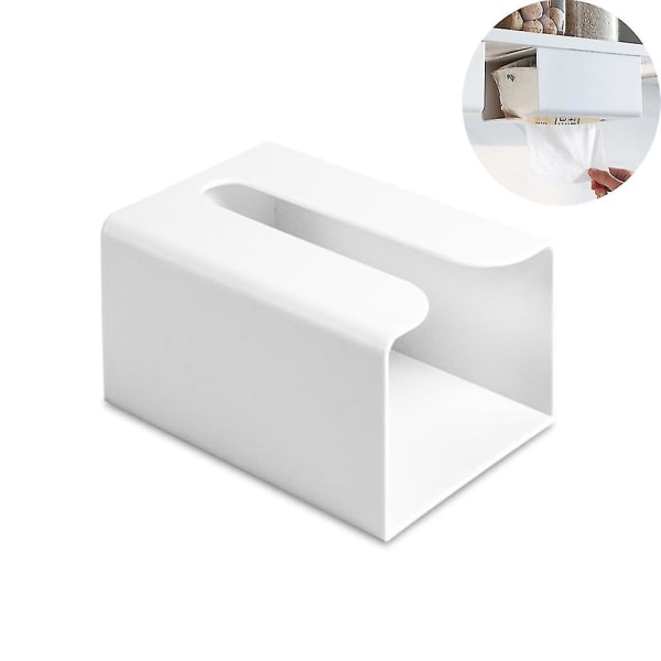Tcherbox-nenäliina Donorin kosmeettisten pyyhkeiden laatikko seinä- tai peittoasennusta varten