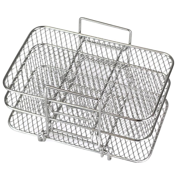 Luftfrityrkurv for Ninja Dual Air Fryer 304 Rustfritt Stål Flerlags Dehydrator Stativ Toaststativ