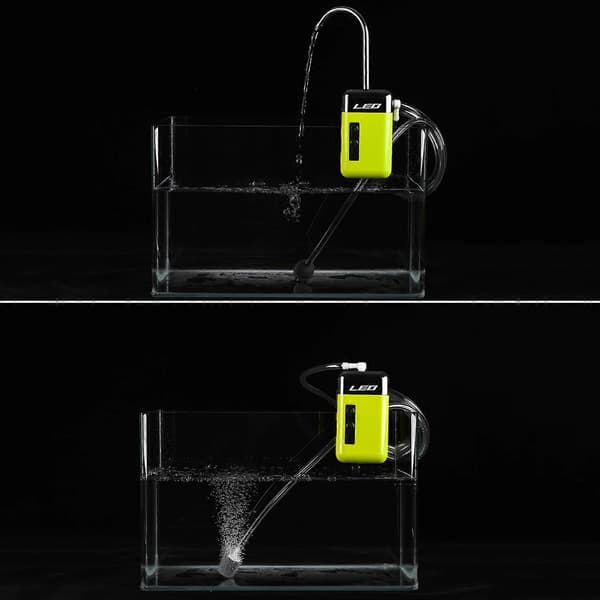 Fiske Smart Induktion USB Genopladelig Intelligent Sensor Vand Iltpumpe