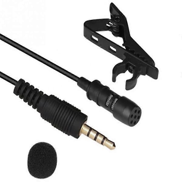 Mobiltelefon Mikrofon Live Optagelse Lavalier Mikrofon 1.5m