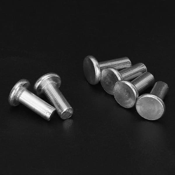 100 stk GB867 M4 Flat Head Aluminium Nitter Flat Head Solid Nitt (M4 * 12)