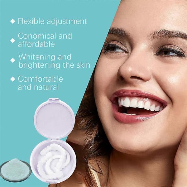 Veenora Clip-On Facader, Lonryd Smileflex, Justerbare Snap-On Tænder