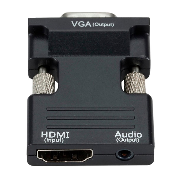 Female To Vga Female Converter With Audio Adapter, Supports 1080p Signal Output