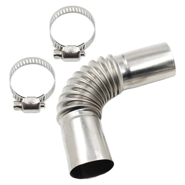24mm Eksosrør Rørbend Kobling 25mm ID Rustfritt Stål Luft Eksosrør Kobling for Varmer m/ Klemmer