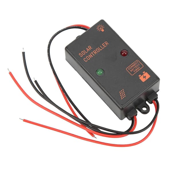 Solcellepanelkontroller IP67 Vanntett 24H Arbeid PWM Ladekontroller 5A 6V 12V Autojustering