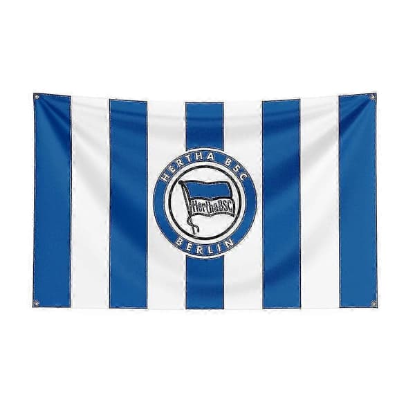 3x5 Hertha Bsc Flagga Polyester Tryckt Racing Sport Banner För Dekor