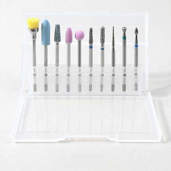 Diamant Nagelborr Set För Akryl Nagel Professionell Nagelbandsborr Manikyr Pedikyr För Hem Salong Spa