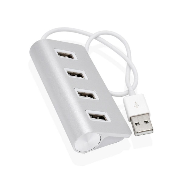 Mini 4 Port USB 2.0 Hub -jakaja, nopea virtalähde USB-jakaja kannettavalle tietokoneelle, pöytätietokoneelle ja tietokoneelle