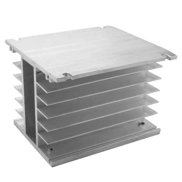 3-vaiheinen jäähdytyselementti 80x110x100mm Solid State -releelle, alumiininen jäähdytyselementti