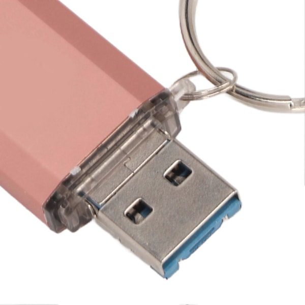 USB-minne med nyckelring Metall U Disk Vattentät Hög Hastighet 3.0 Typ C Micro USB 3 i 1 64GB YEMMA