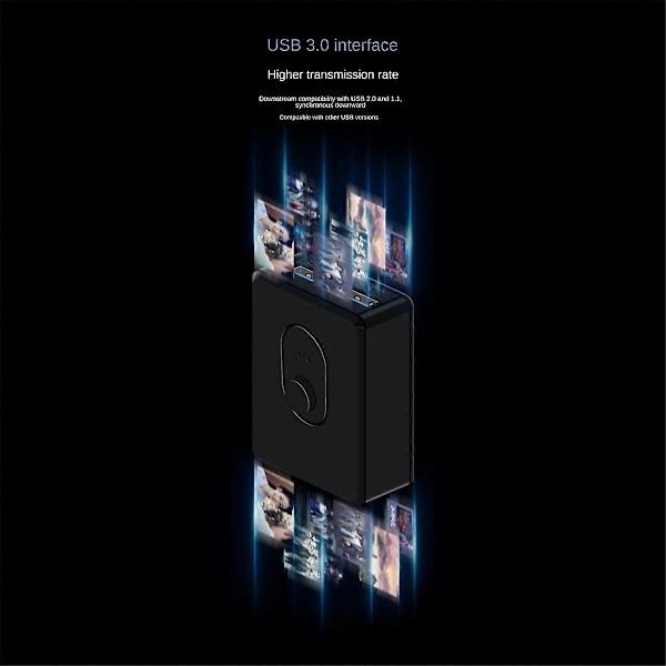 USB 3.0 KVM Switch 1X2/2X1 Switch Switcher USB Splitter Delt Controller til Bærbar Computer Printer Tastatur Mus, D