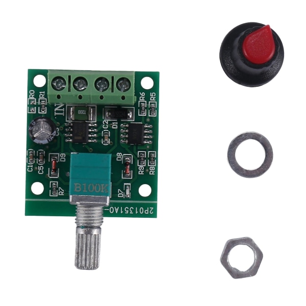 1,8 V - 12 V, 2 A, 30 W DC-moottorin nopeussäädin (PWM) 1803BK, säädettävä ohjainkytkin