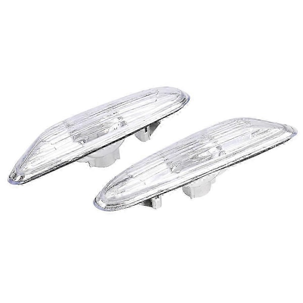WJTG Sidomarkeringsblinkers Lampskärm Vänster & Höger passar för E90/E91/E92/E93 2006-2011 (#02)J