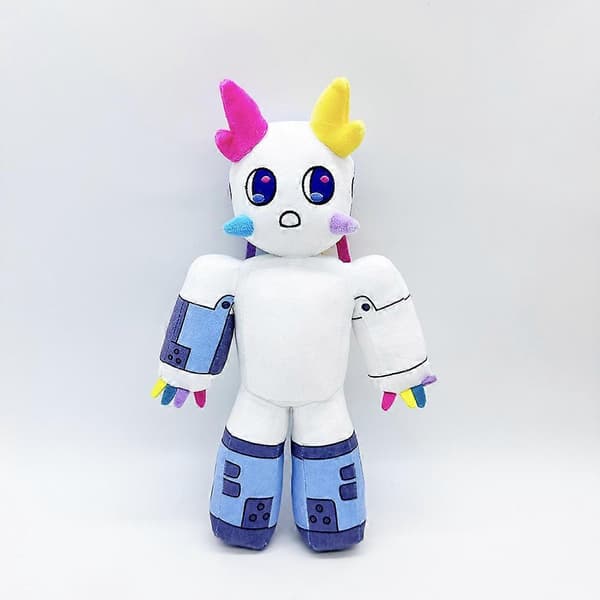 Regretevator Gnarpy Plysch Grön Katt Vit Katt Robot Plyschleksak Dockor Barnpresenter
