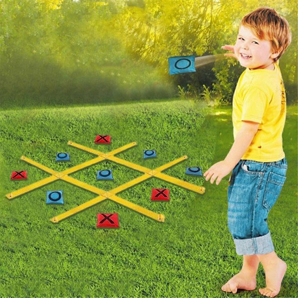 Tå Spel Set Kasta Utomhus Tå Tyg med Stake Pojkar Flickor Vuxna Familj Camping Inomhus