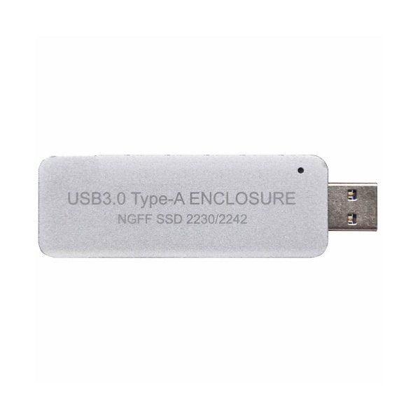 Usb3.0 Type-a til Ssd kabinettaske uden kabel til Ngff B-nøgle Sata protokol til 2230 eller 2242 M.2