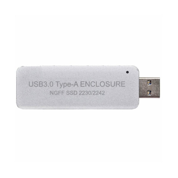 Usb3.0 Type-a til Ssd kabinettveske uten kabel for Ngff B-key Sata Protocol For 2230 eller 2242 M.2