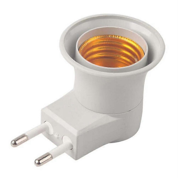 E27 LED-lys hanstik til EU-stik adapter konverter til pære lampe