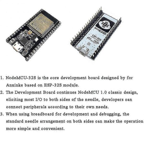 Trådløs Nodemcu-32s Lua Wifi Iot Udviklingskort Esp32s Esp32-wroom-32 Dual-core Trådløs Wifi Ble Modul Ai-thinker