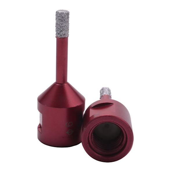 2 stk. Dia 6mm M14 Vakuumloddede Diamantbor Bits Tørbor Bits Hulsav Bor Bits Marmor