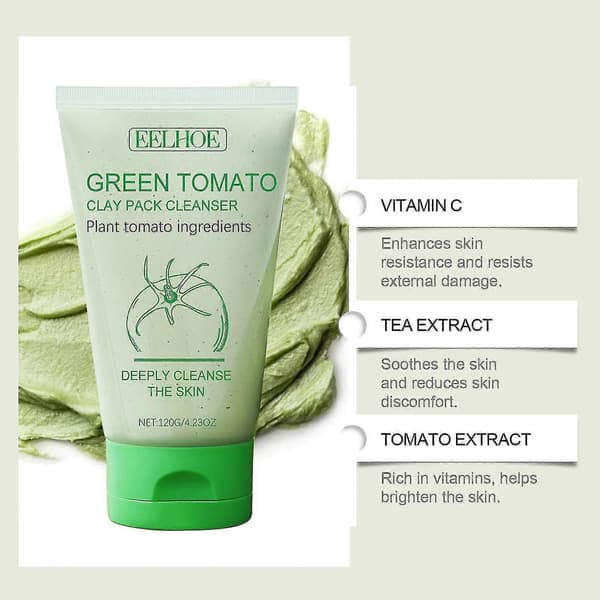 Grøn Tomat Mud Mask Rensemiddel, Koreansk Grøn Tomat Mud Mask Rensemiddel, Grøn Tomat Mud Mask Rensemiddel