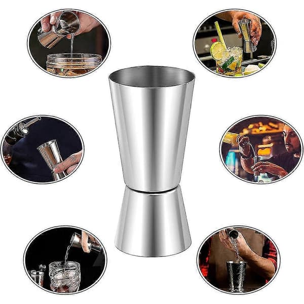 Mittaa 25ml/50ml, mittaa juomia Jigr Craft Dual Drinks Measuring For Win