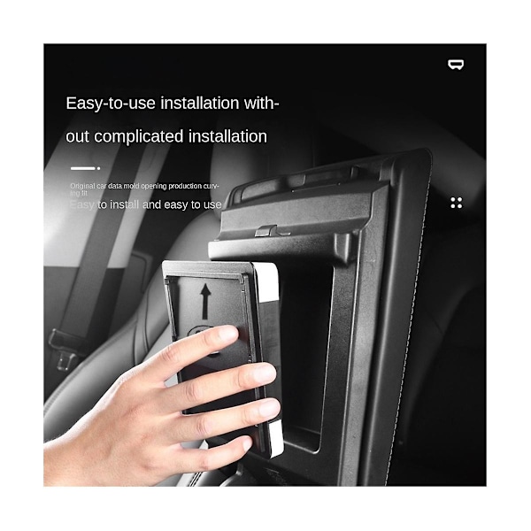 Til Model 3 Model Y 2017-2023 Center Console Organizer Bakke Armlæn Opbevaringsboks Biltilbehør