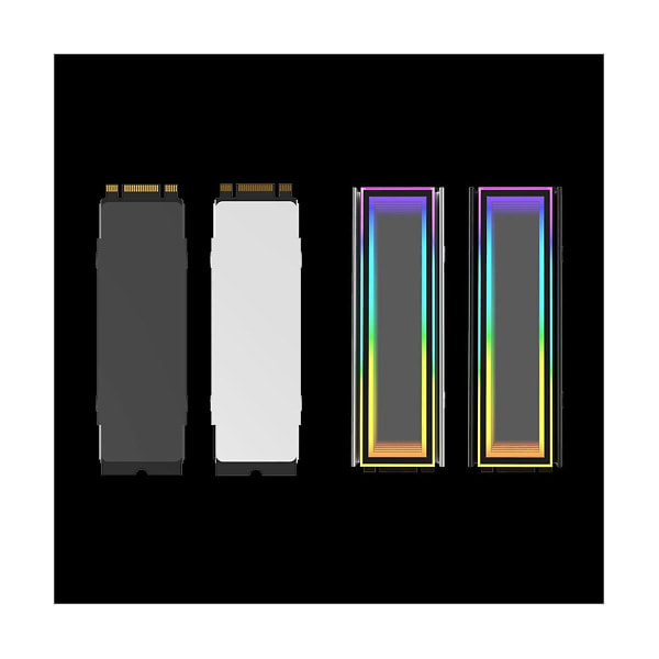 5V ARGB Synkroniserad Dator 2280 SSD M2 Kylare PC RGB M.2 NVMe Kylfläns Solid State Drive Kylning