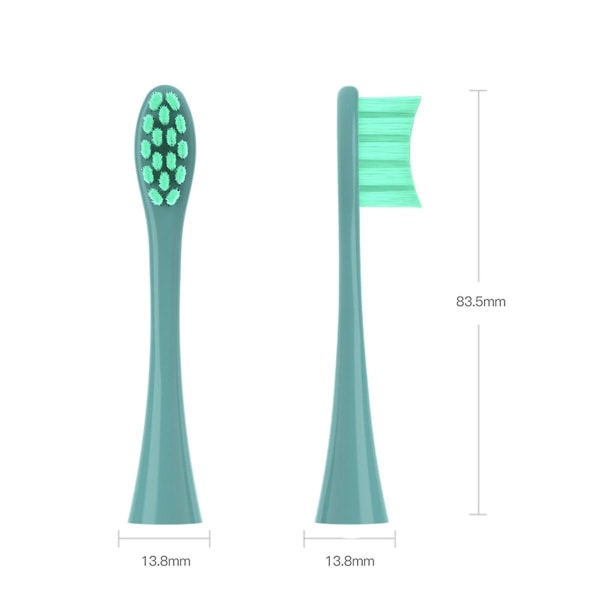 12 st Ersättningsborsthuvuden för X Pro/ Z1/ F1/ One/ Air 2 /se Mjuka Djuprengörande Munstycken, E