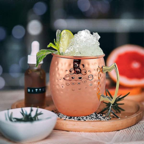 Moscow Mule Muggar, 4-pack med hantverksmuggar presentförpackning
