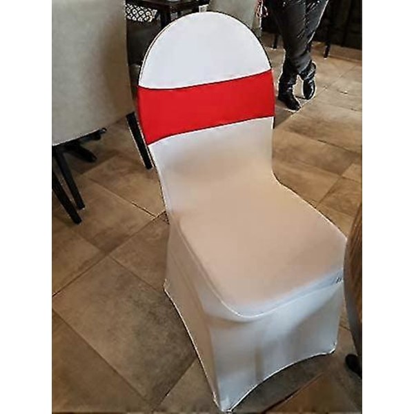 10 stk. Elastisk Slip-on Stol Hodebånd Med Spenne, marineblå