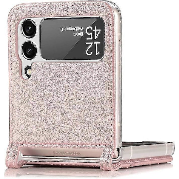 SBSG Galaxy Z Flip 3 5G -kotelo, Samsung Z Flip 3 ylellinen PU-nahkalompakko suojakotelo korttipaikoilla ja taskulla Samsung Galaxy Z Fl -puhelimelle