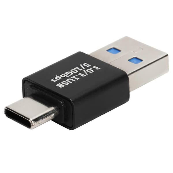 USB 3.0 Hane till USB-C Hane OTG Adapter - Dat synkronisering och snabbladdning stöds