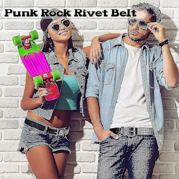 Nitikkavyö Metal Punk Rock Rivettivyö Punk Nahkavyö Langat Nitikkä Goth Vyö Pyramidin Nitikoilla Naisille Miehille